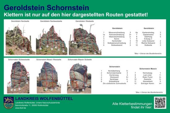 Niedersachsen: Ab 16.3. geht es wieder los an den Bodensteiner Klippen. Hier findet ihr die Kletterregeln: