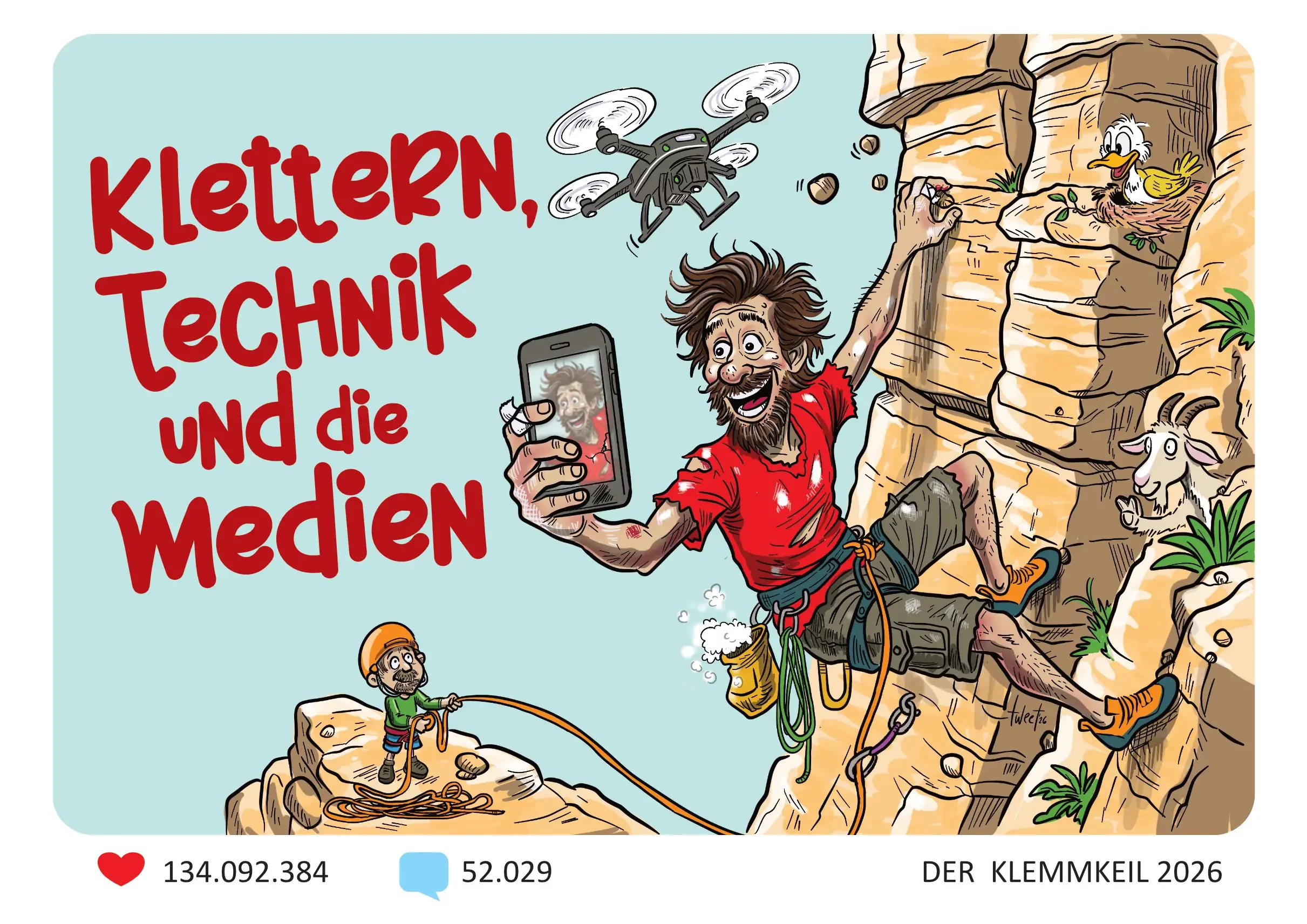 Klettern, Technik und die Medien - Klemmkeil-Heftthema 2026